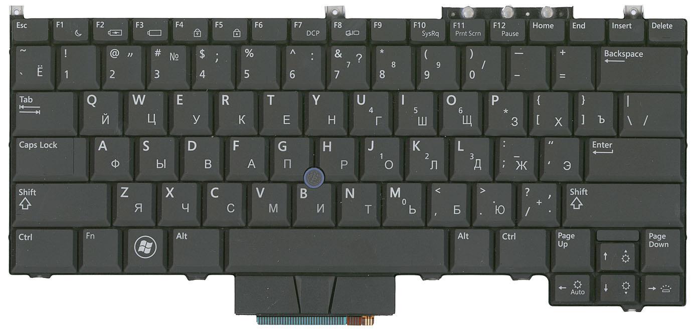 Клавиатура для ноутбука Dell Latitude E4300 Point Stick с подсветкой Light Black