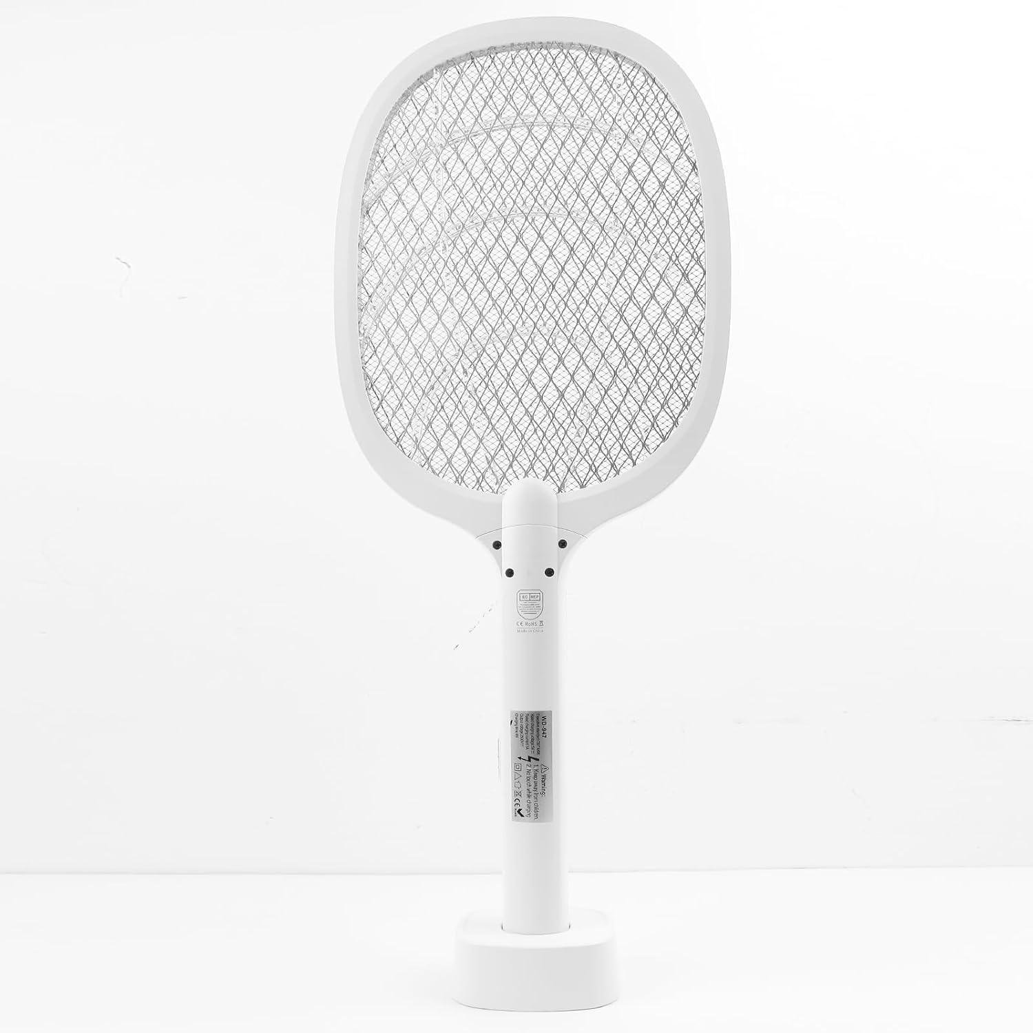 Мухобійка-ракетка від комарів і мух на підставці електрична USB + на акумуляторі Mosquito Swatter (MX-00009245) - фото 4 Мухобійка-ракетка від комарів і мух на підставці електрична USB + на акумуляторі Mosquito Swatter (MX-00009245) - фото 4