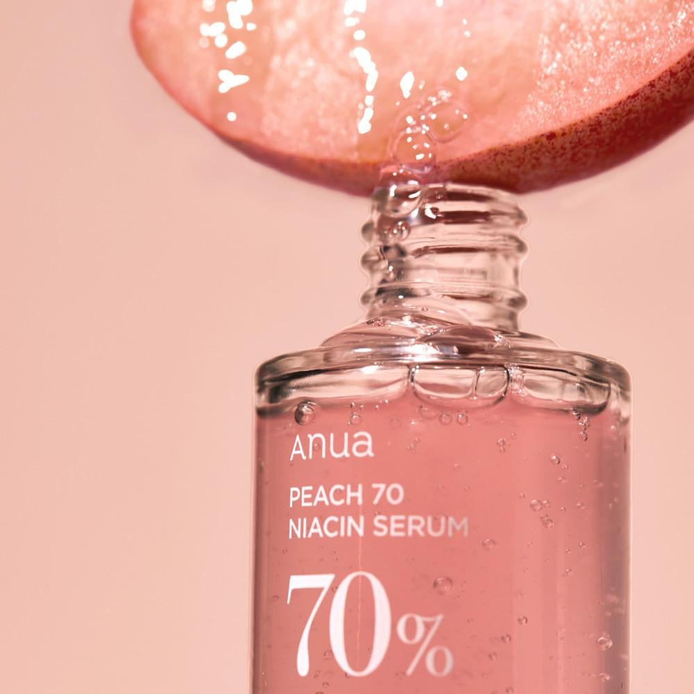 Сироватка ANUA Peach 70% Niacin Serum 10 мл Mini з екстрактом персика і ніацинамідом тонізуюча - фото 3 Сироватка ANUA Peach 70% Niacin Serum 10 мл Mini з екстрактом персика і ніацинамідом тонізуюча - фото 3