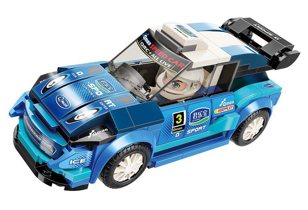 Конструктор Qman Brick 4201-3 гоночная машина Rhythm WRC-36 168 деталей 1 фигурка