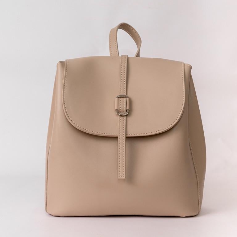 Рюкзак женский Next Level Bags из экокожи 26х12х28 Бежевый (01-2522)
