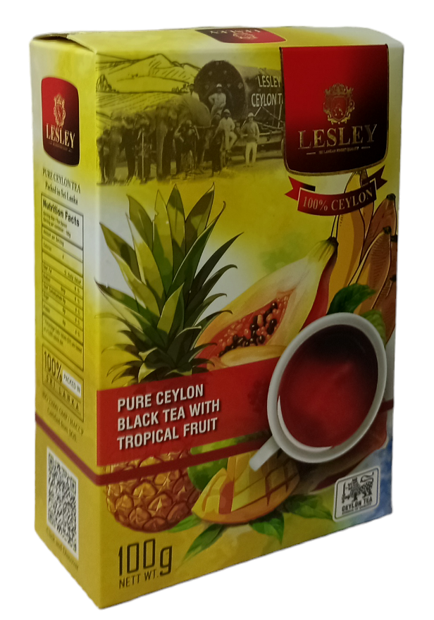 Чай Lesley черный Тропические фрукты 100 г (59280)
