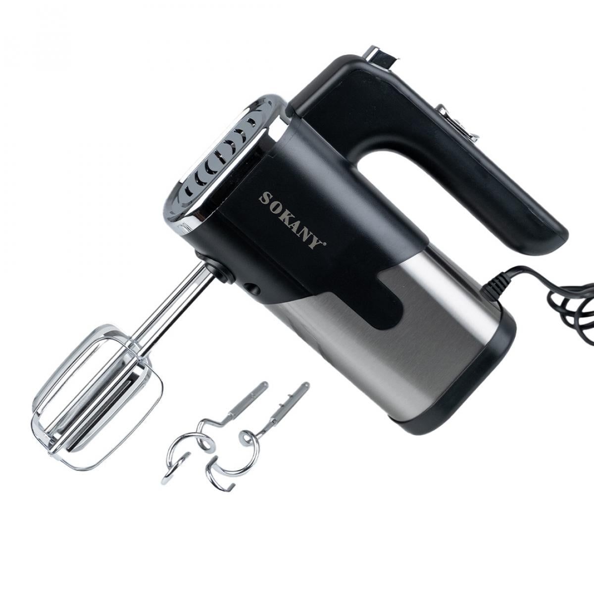 Міксер ручний Sokany SK-6621 з двома насадками Чорний (SK6621BST)