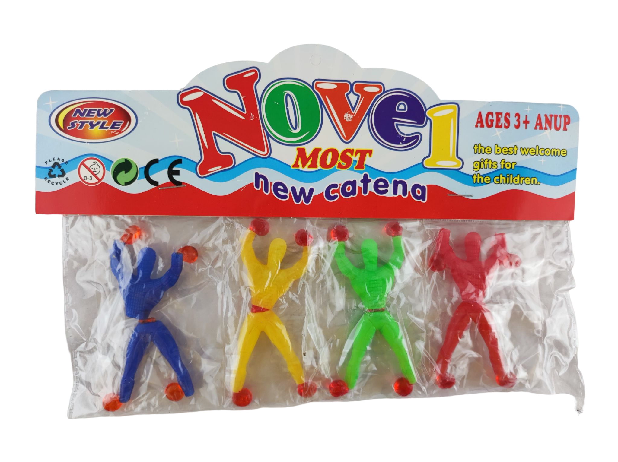 Набор фигурок липучек Человек паук 9 см 4 шт. (131412)