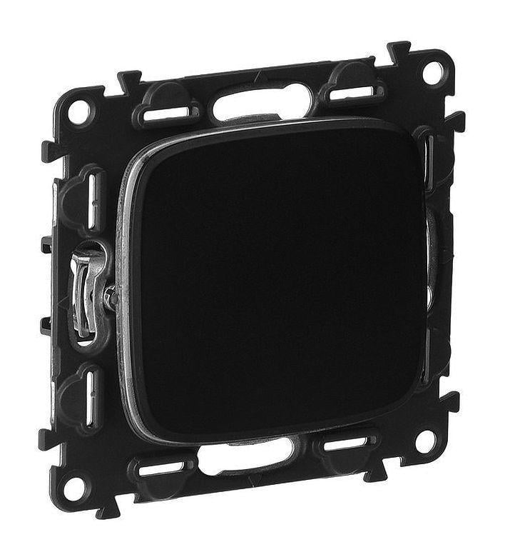 Выключатель кнопочный Legrand Valena Allure 10А 250V Антрацитовый (25877241)