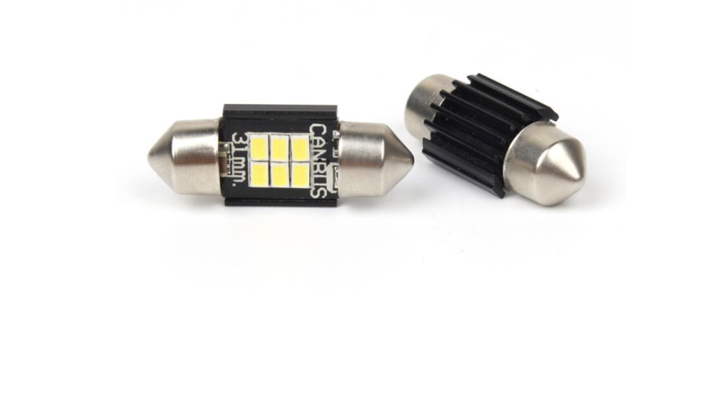 Автолампи світлодіодні Carlamp C5W софітка + canbus Т11x31 мм 2 шт. (SJ-K6-31мм) Автолампи світлодіодні Carlamp C5W софітка + canbus Т11x31 мм 2 шт. (SJ-K6-31мм)