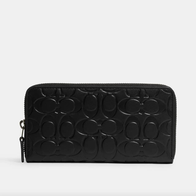 Гаманець Coach Accordion Wallet In Signature Canvas Black