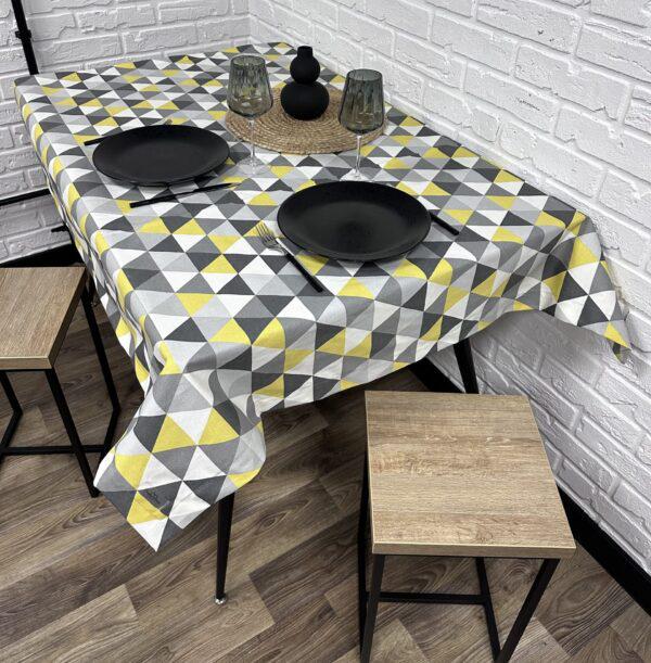 Скатерть водоотталкивающая Comfort Home Mosaic с тефлоновым покрытием 140x180 см