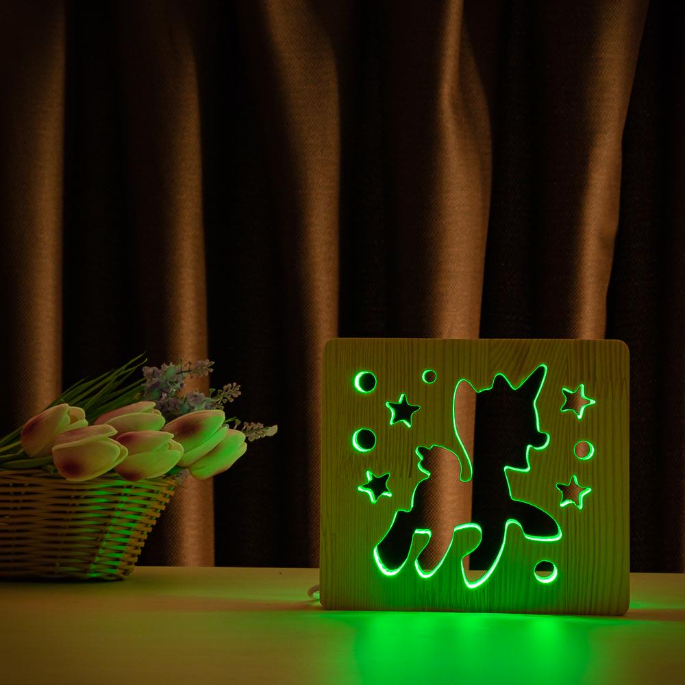 LED ночник ArtEco Light Пони-единорог из дерева (#11/2) - фото 4 LED ночник ArtEco Light Пони-единорог из дерева (#11/2) - фото 4