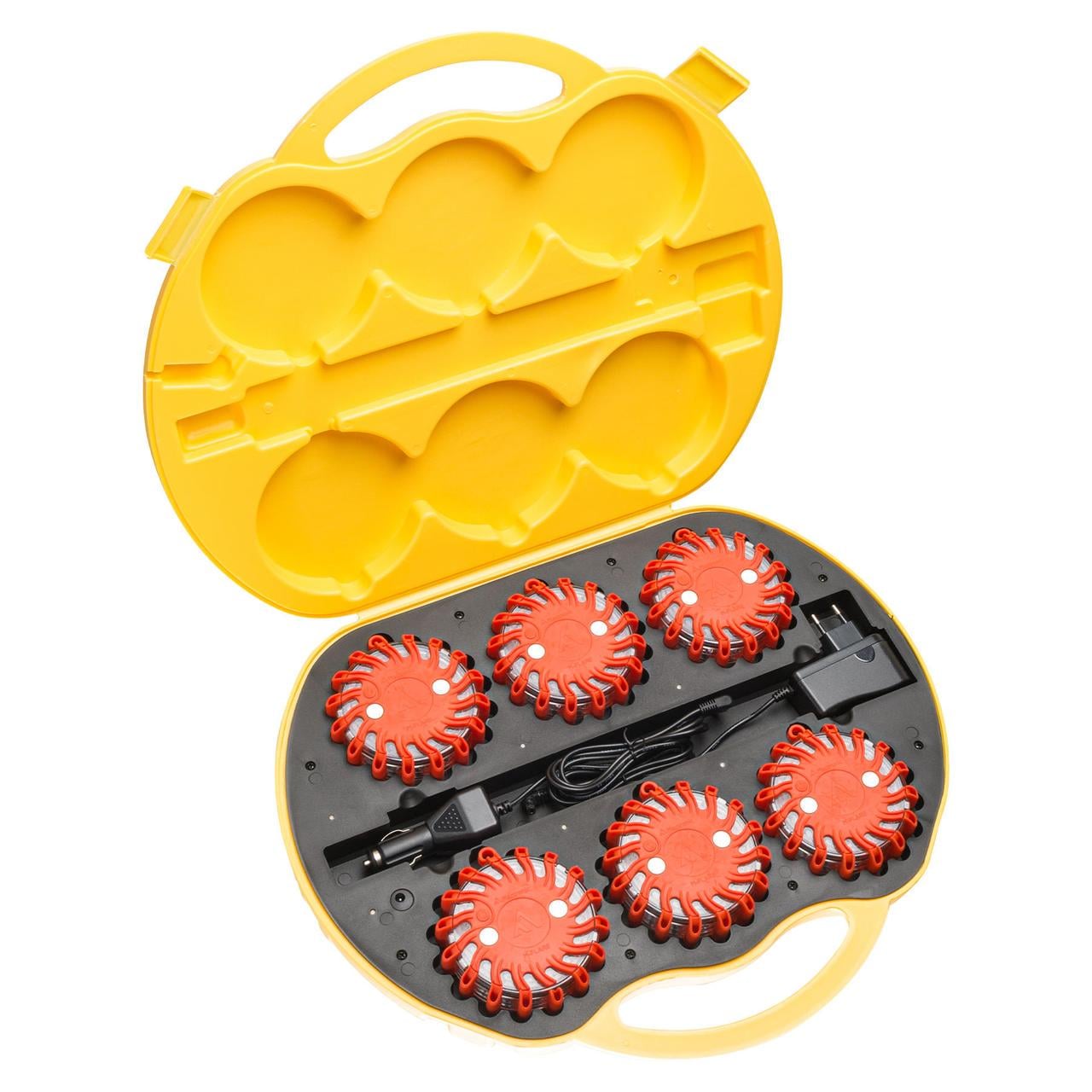 Комплект профессиональных фонарей Mactronic M-Flare 65 Lm Amber Magnet Synch Recharg 12/220V (PSD0012)