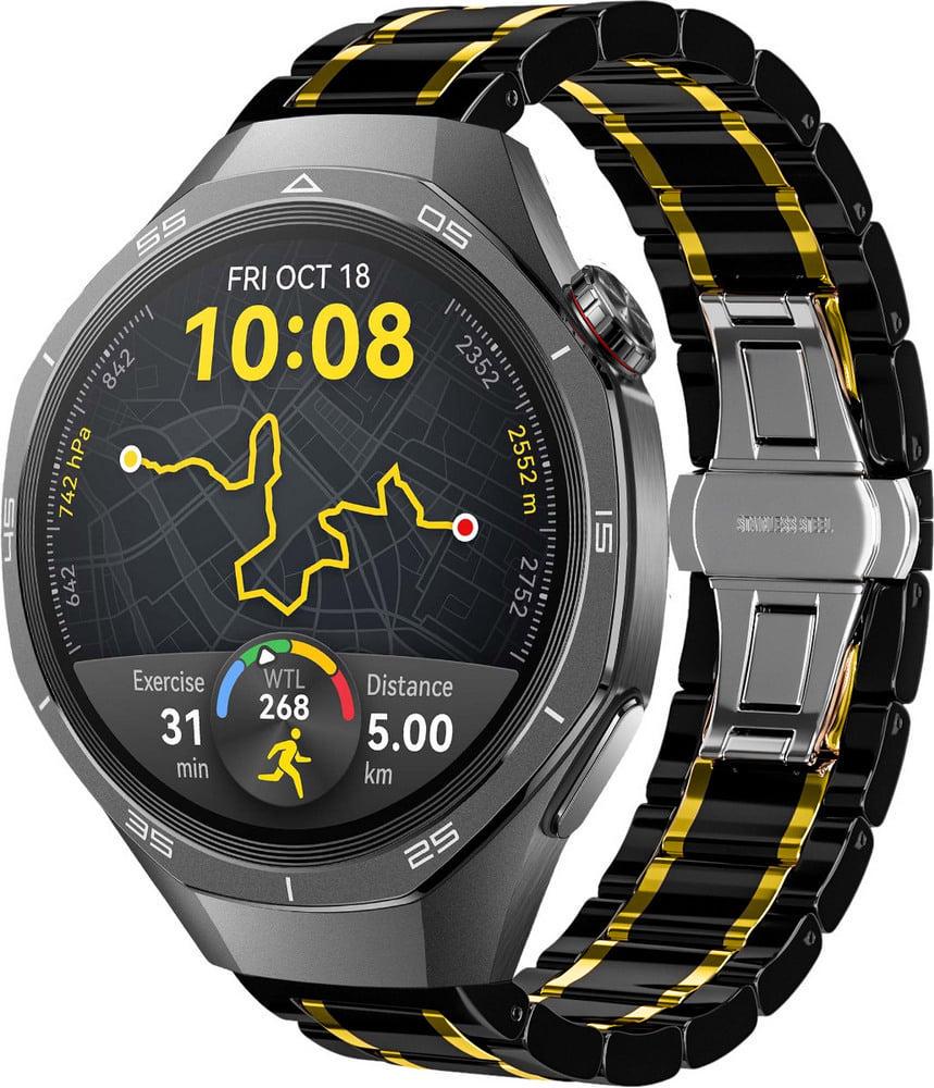 Ремінець керамічний Ceramo для Huawei Watch GT 5/GT 5 Pro 46 мм Black Gold (38643-02) Ремінець керамічний Ceramo для Huawei Watch GT 5/GT 5 Pro 46 мм Black Gold (38643-02)