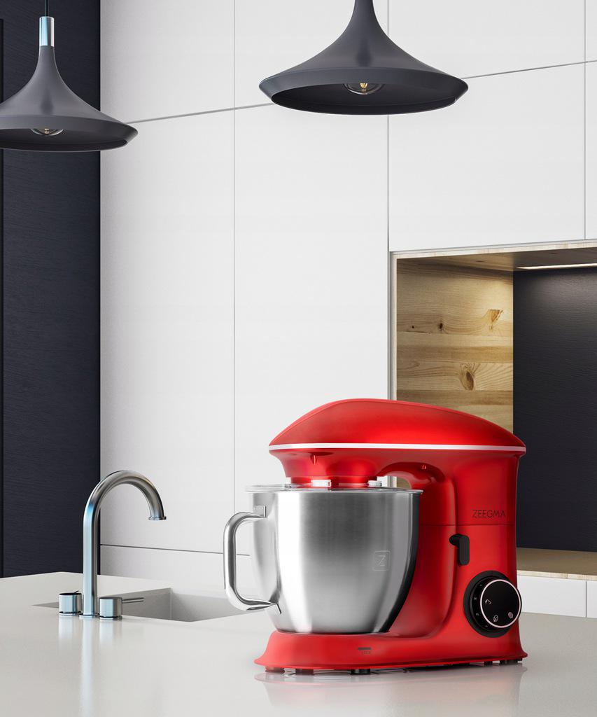 Тістоміс-міксер планетарний Zeegma Planeet Chef 2200 Вт Red (17927) - фото 8