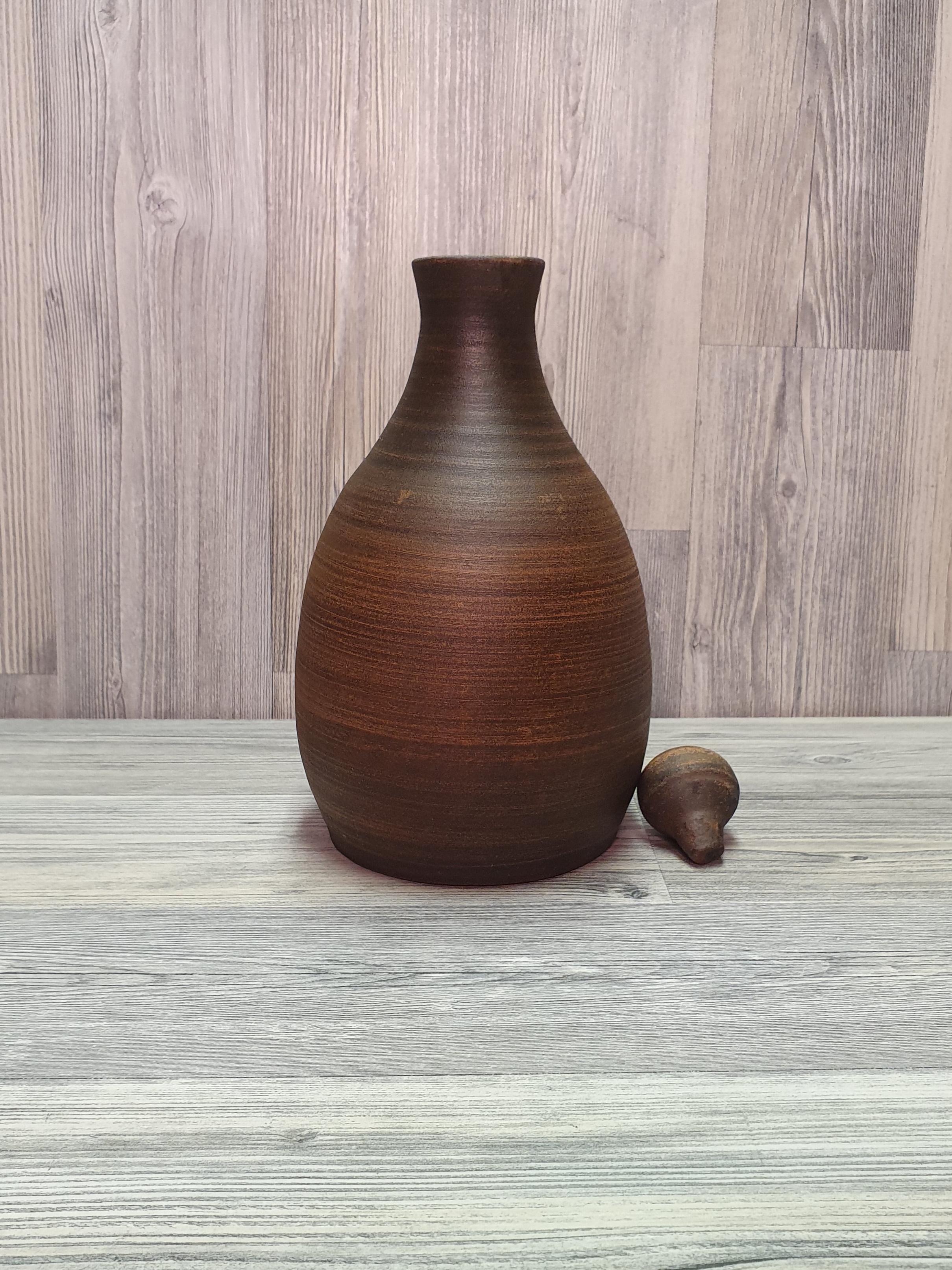 Штоф из красной глины (5141) - фото 4