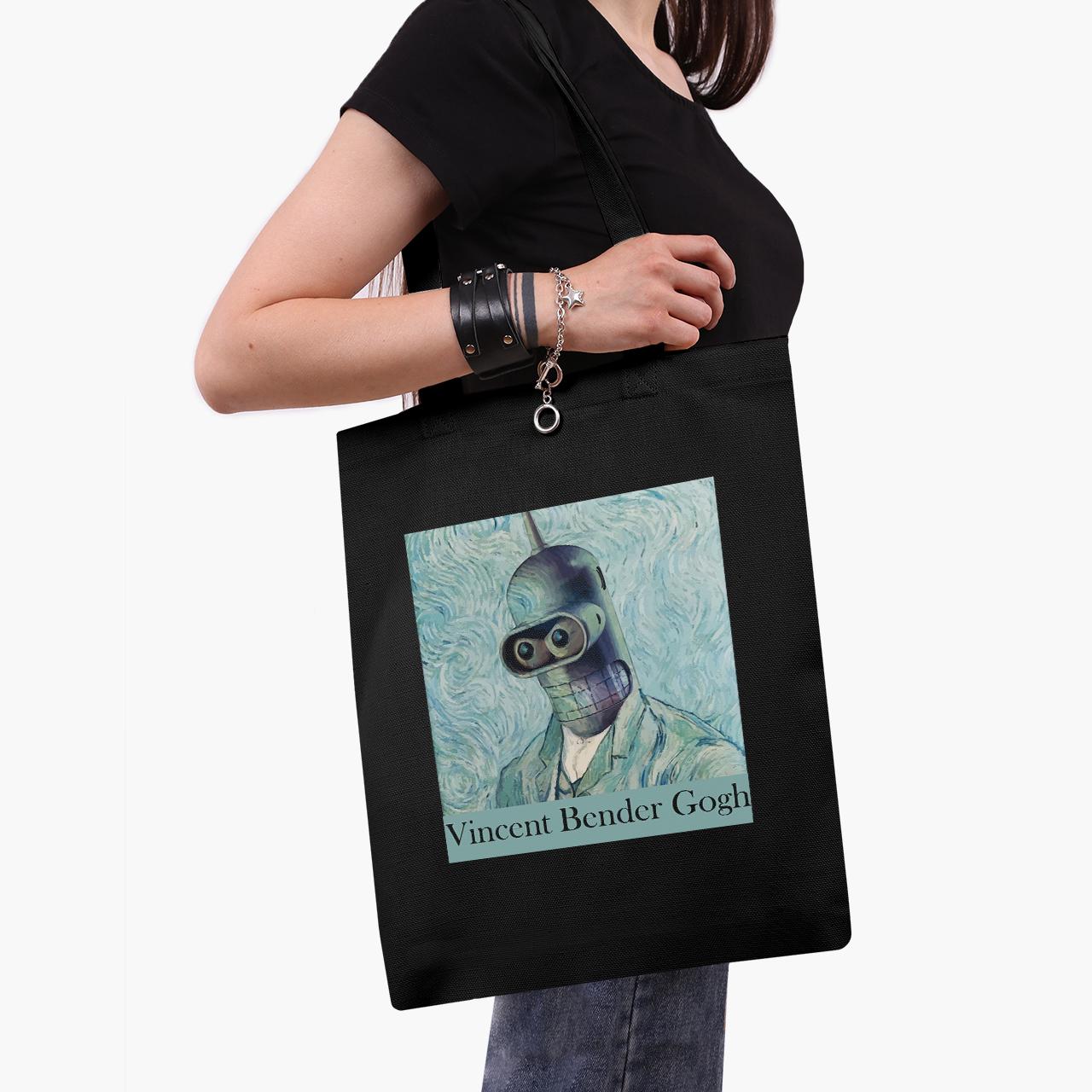 Эко сумка шоппер Vincent van Gogh Bender 41x35 см Черный (9227-2956-BKZ)