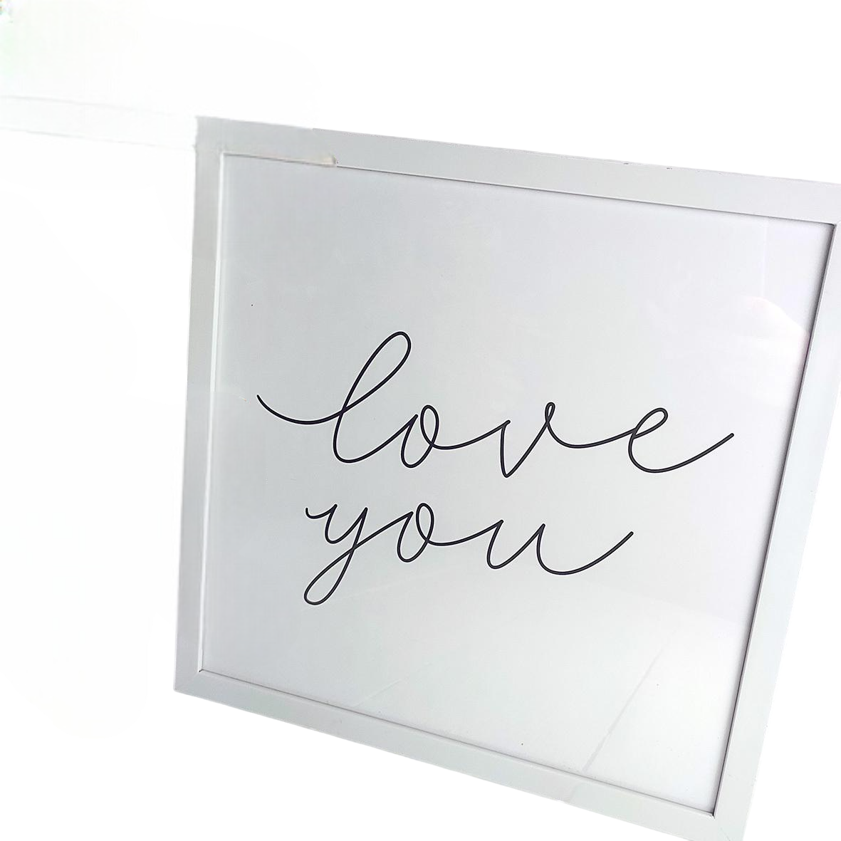 Постер в рамке Love you 30х30 см (WKMT_21L008_WH)