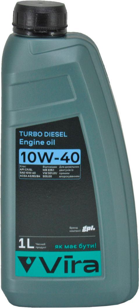 Моторное масло Vira Turbo Diesel Sl/cf Vi0300 дизель 10W-40 1 л (1400518)