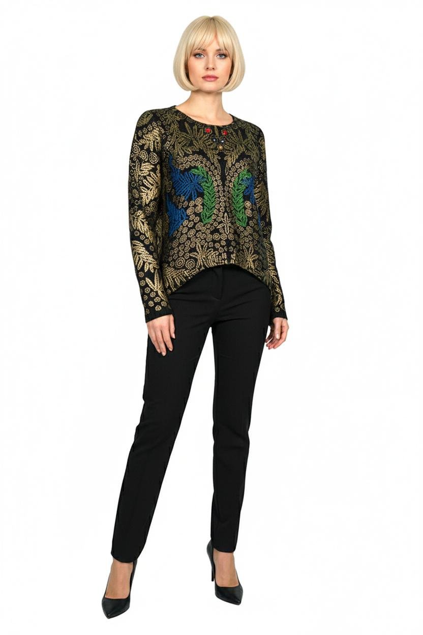 Свитер женский демисезонный Lowett LW-835306 р. 42 Черный (17852191)