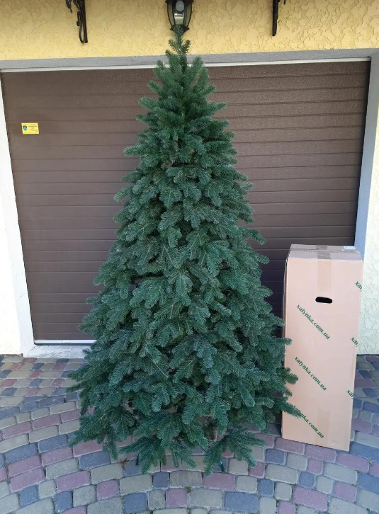 Штучна ялинка лита Елітна з підставкою 2,10 м Зелений (NYT15295) - фото 4 Штучна ялинка лита Елітна з підставкою 2,10 м Зелений (NYT15295) - фото 4