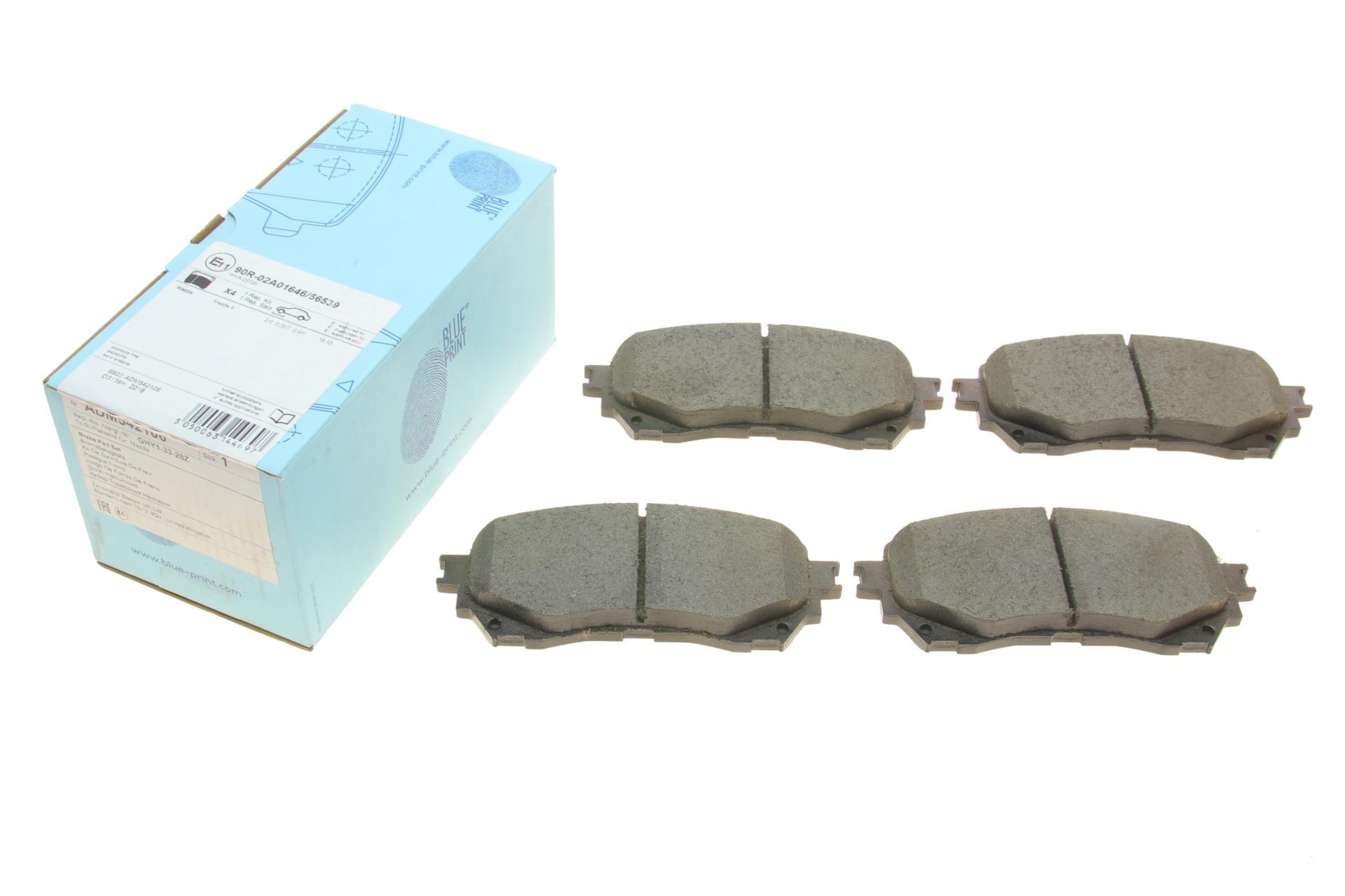 Колодки тормозные передние BLUE PRINT Mazda 6 12- (ADM542106 BLUE PRINT)