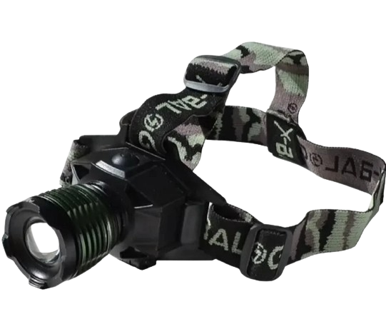 Фонарь налобный аккумуляторный Bailong BL-6908-2 с зарядкой от прикуривателя