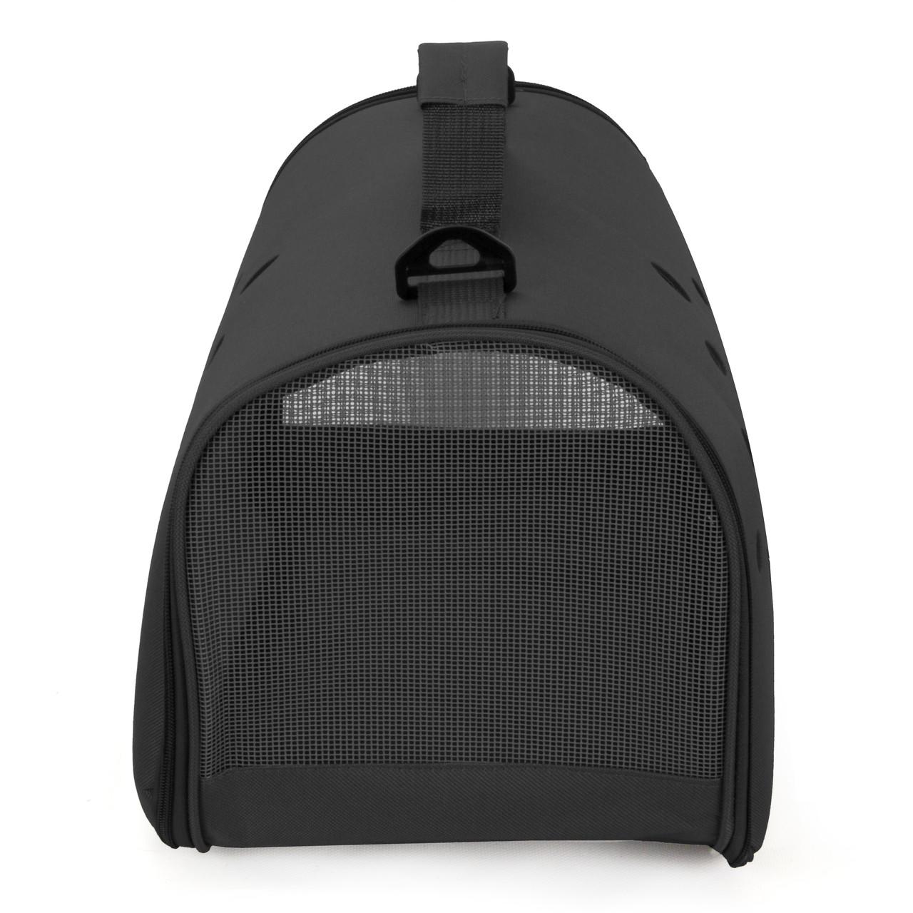 Сумка для переноски домашних питомцев CosmoPet CP-12 48x26x25 см Black (3_06548) - фото 6 Сумка для переноски домашних питомцев CosmoPet CP-12 48x26x25 см Black (3_06548) - фото 6