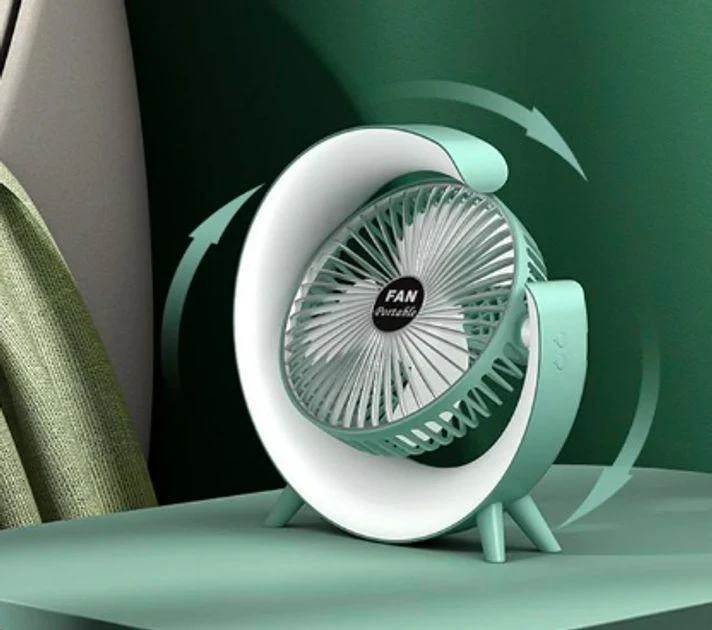 Вентилятор акумуляторний настільний з LED підсвіткою USB для дому 1800 мАч (2549773834) - фото 8 Вентилятор акумуляторний настільний з LED підсвіткою USB для дому 1800 мАч (2549773834) - фото 8