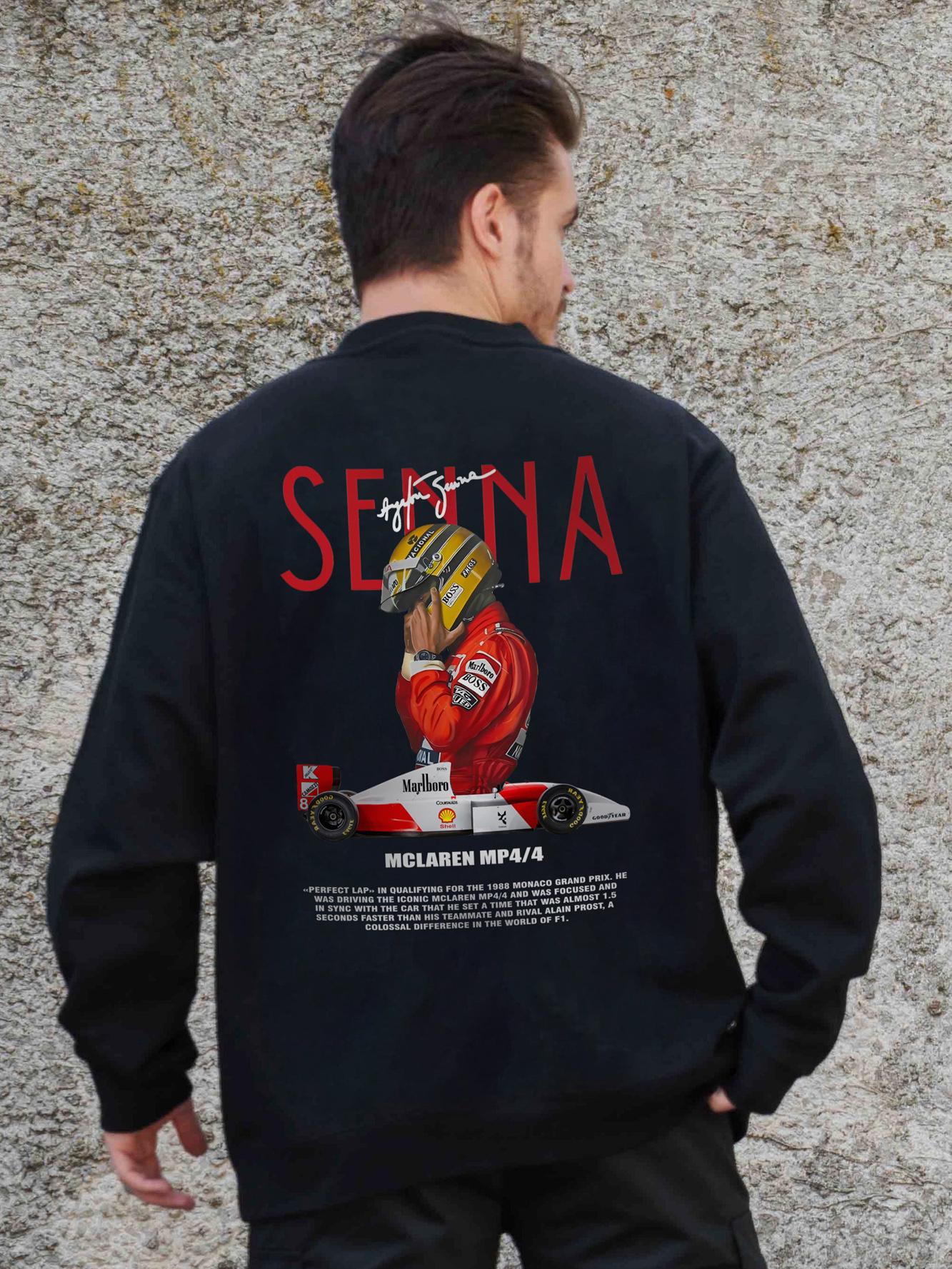 Світшот оверсайз з принтом Without Senna S/M Black (S/M8055650)