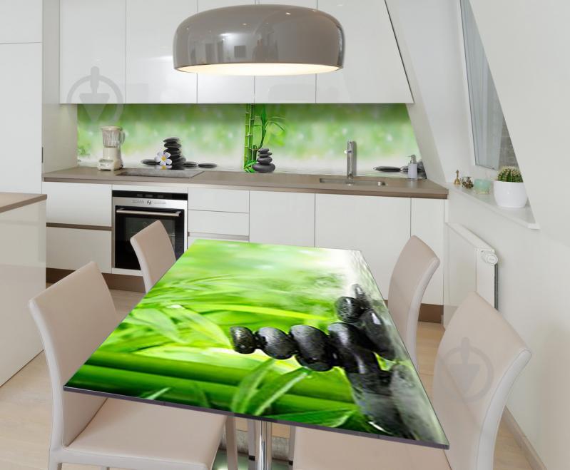 Наклейка виниловая на стол Zatarga  "Блики Камни" 650х1200 мм