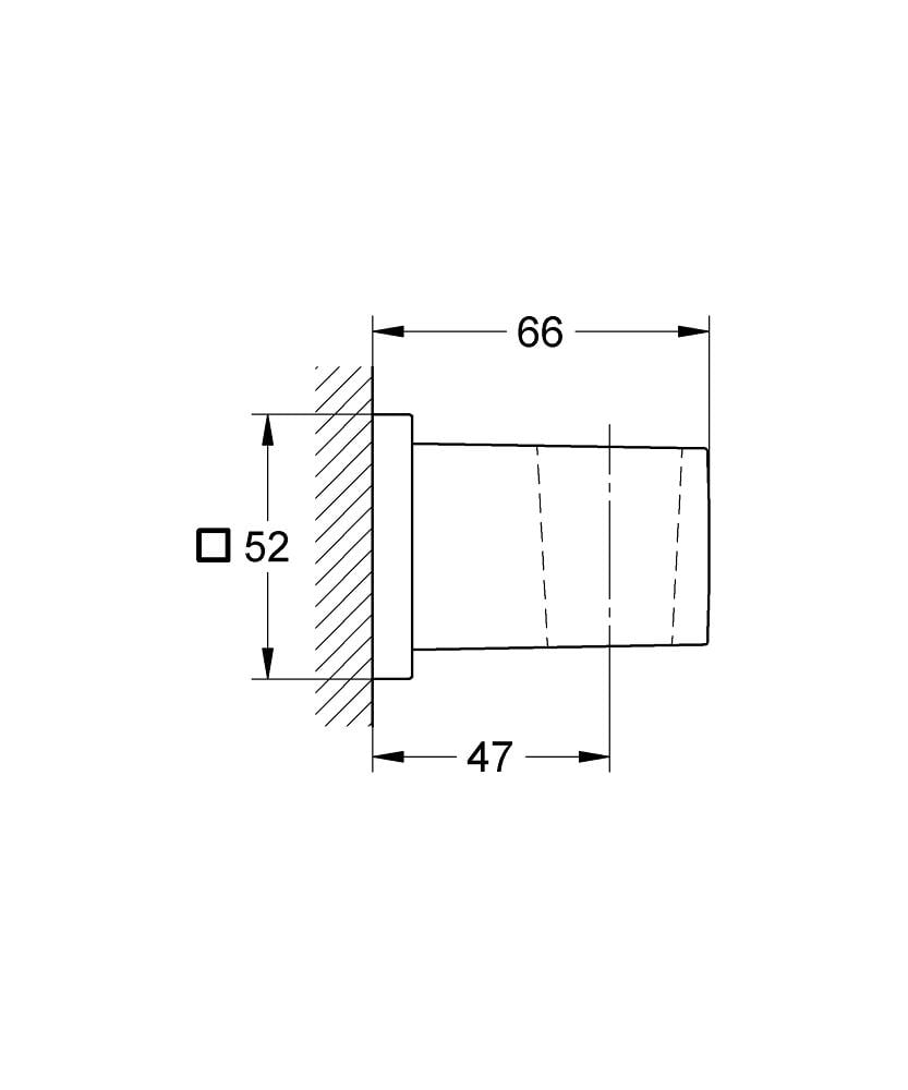 Тримач для душу Grohe EUPHORIA 27693000 настінний Хром (112153) - фото 2