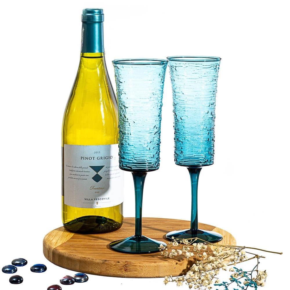 Бокалы для шампанского Lefard "Сапфир" 250 мл комплект 4 шт. (8214-001) - фото 2 Бокалы для шампанского Lefard "Сапфир" 250 мл комплект 4 шт. (8214-001) - фото 2