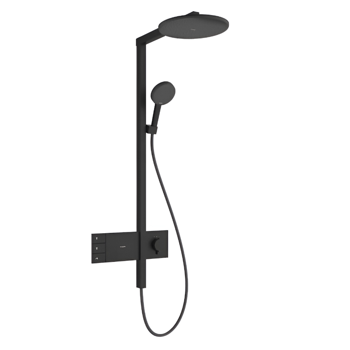 Душевая система Hansgrohe Raindance Alive S 300 2jet ShowerSelect Comfort с термостатом металл Черный матовый (24595670)