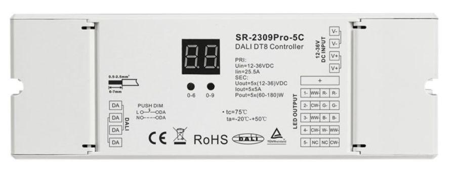 Дыммер LED SR-2309PRO-5C DALI DT8 (17707)