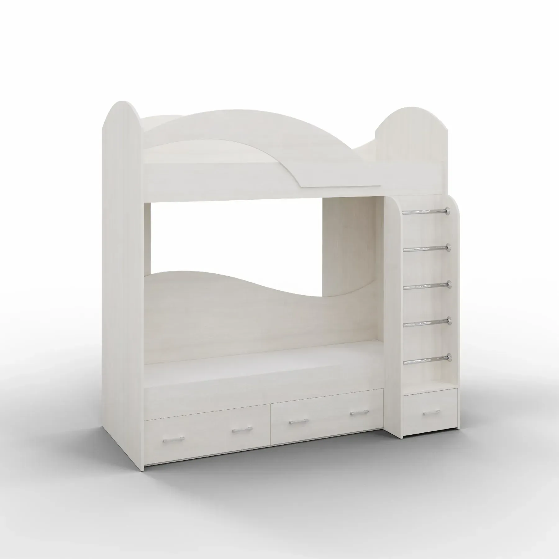 Кровать двухэтажная Kontinent 80х200 см Дуб Шамони Светлый (87004425)