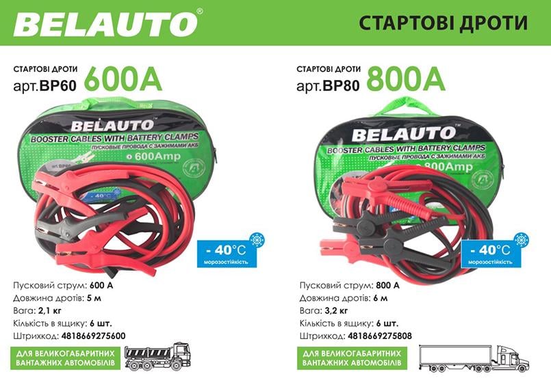 Провода-прикурювачі Белавто 600A, 5м BP60 - фото 6 Провода-прикурювачі Белавто 600A, 5м BP60 - фото 6