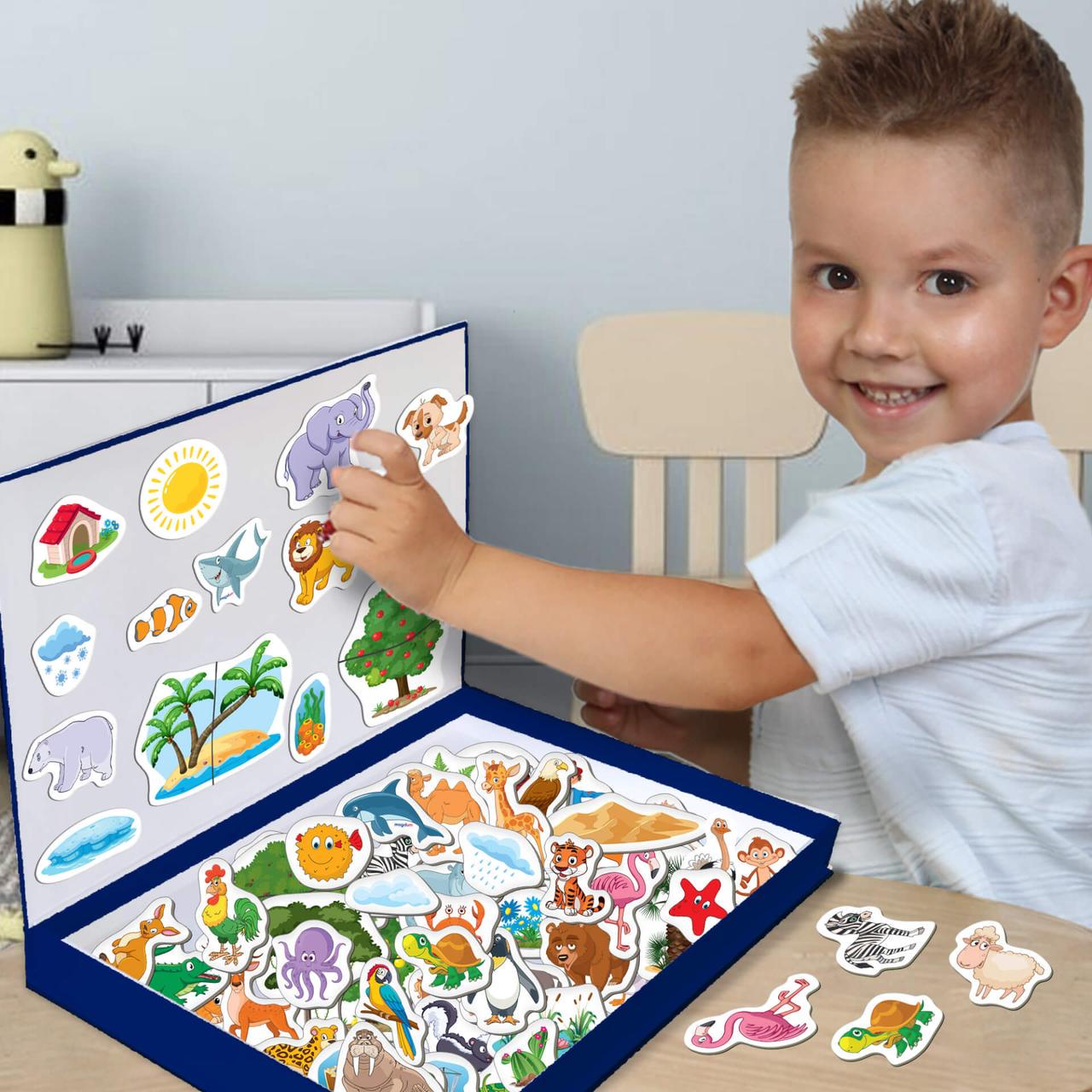 Набір магнітів Magdum Велика магнітна історія. Світ тварин 75 шт. (ML4032 -05 EN) - фото 6 Набір магнітів Magdum Велика магнітна історія. Світ тварин 75 шт. (ML4032 -05 EN) - фото 6