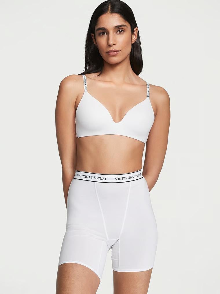 Трусики хлопковые Victoria's Secret Cotton Logo Cotton High-Waist Boxer Brief S Белый (26616604) Трусики хлопковые Victoria's Secret Cotton Logo Cotton High-Waist Boxer Brief S Белый (26616604)