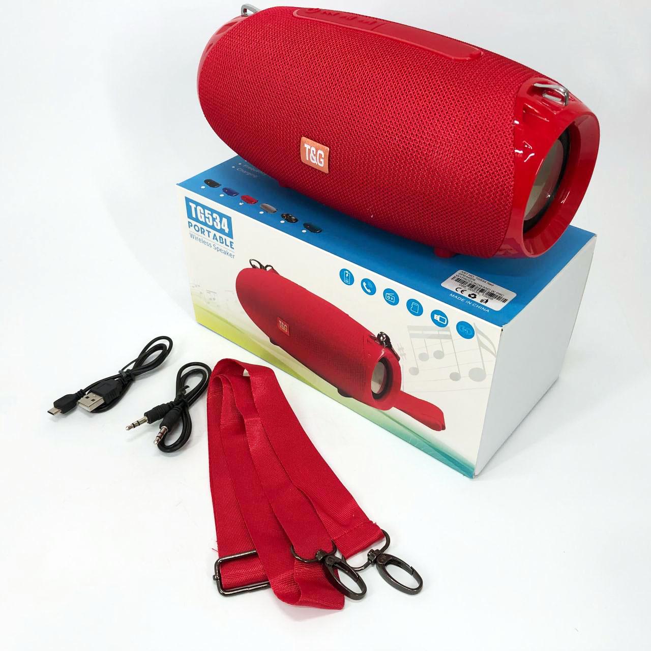 Портативная Bluetooth колонка TG534 SD IPX5 с ремешком Красный - фото 2 Портативная Bluetooth колонка TG534 SD IPX5 с ремешком Красный - фото 2