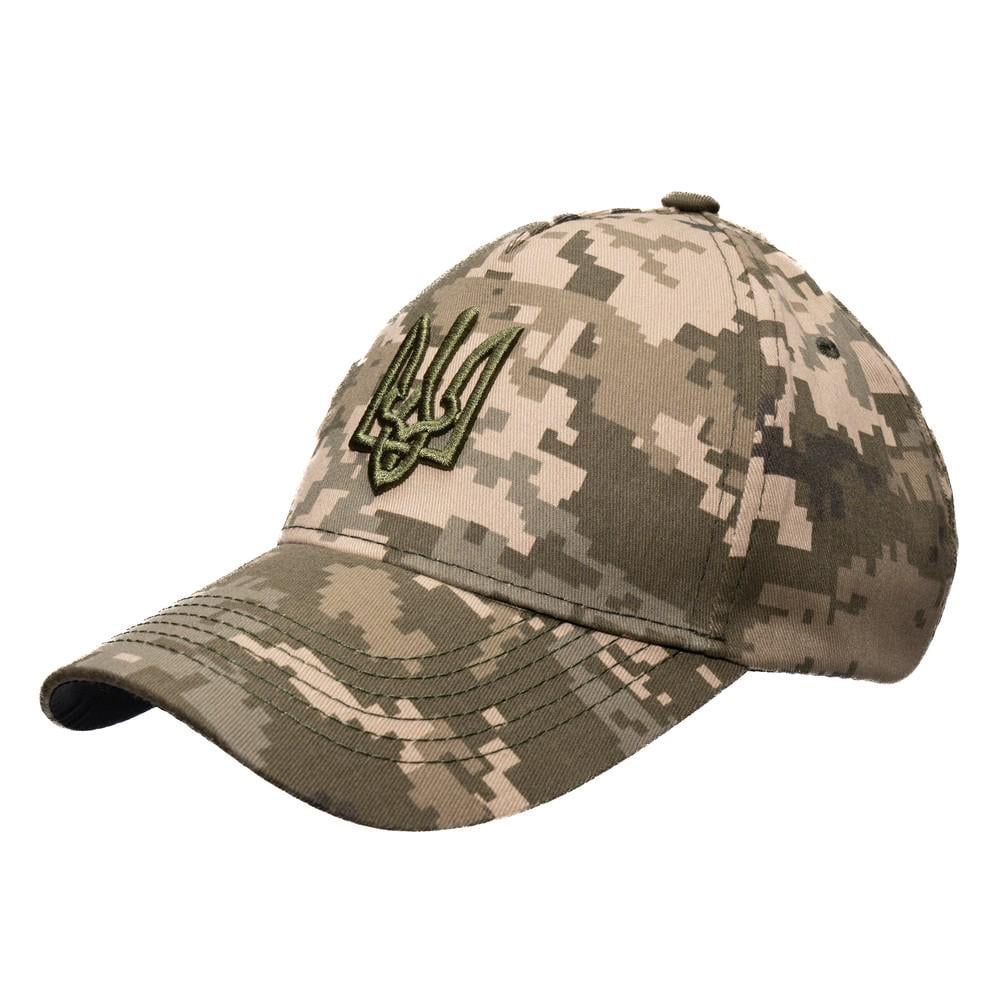 Кепка с гербом Lirus LK20 украинская хлопковая атрибутика на регуляторе р.L 57-58 Пиксель (151289)