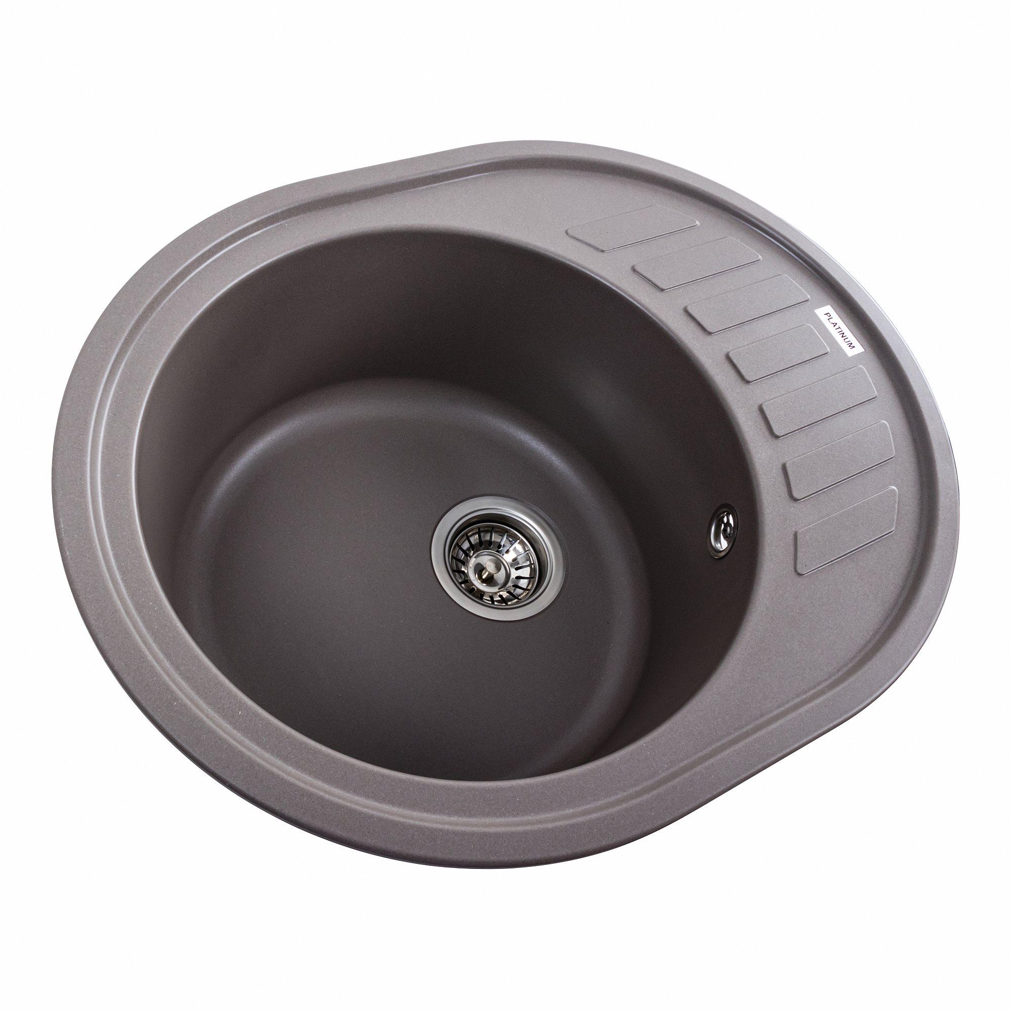 Мийка для кухні гранітна Platinum 6250 SOUL матова Дюна - фото 2