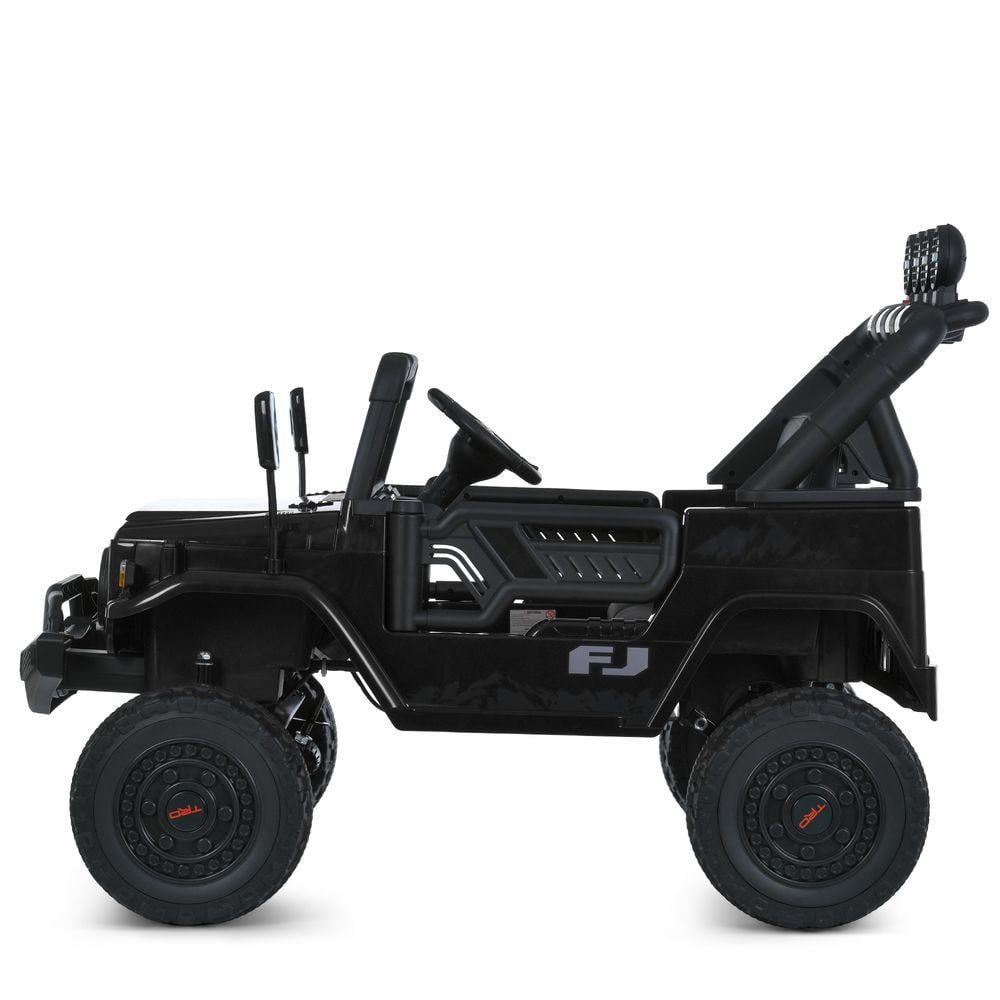 Дитячий електромобіль Bambi Jeep Toyota 2566AEBLR 4W Чорний - фото 3