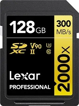 Карта пам'яті Lexar 128 Gb SDXC UHS-II U3 Professional 2000x (LSD2000128G-BNNNG) Карта пам'яті Lexar 128 Gb SDXC UHS-II U3 Professional 2000x (LSD2000128G-BNNNG)