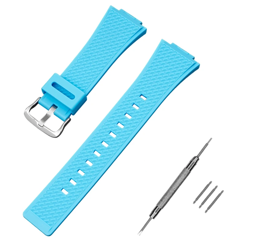 Ремінець для Casio G-Shock GA-100/110 Light Blue SI (3915)