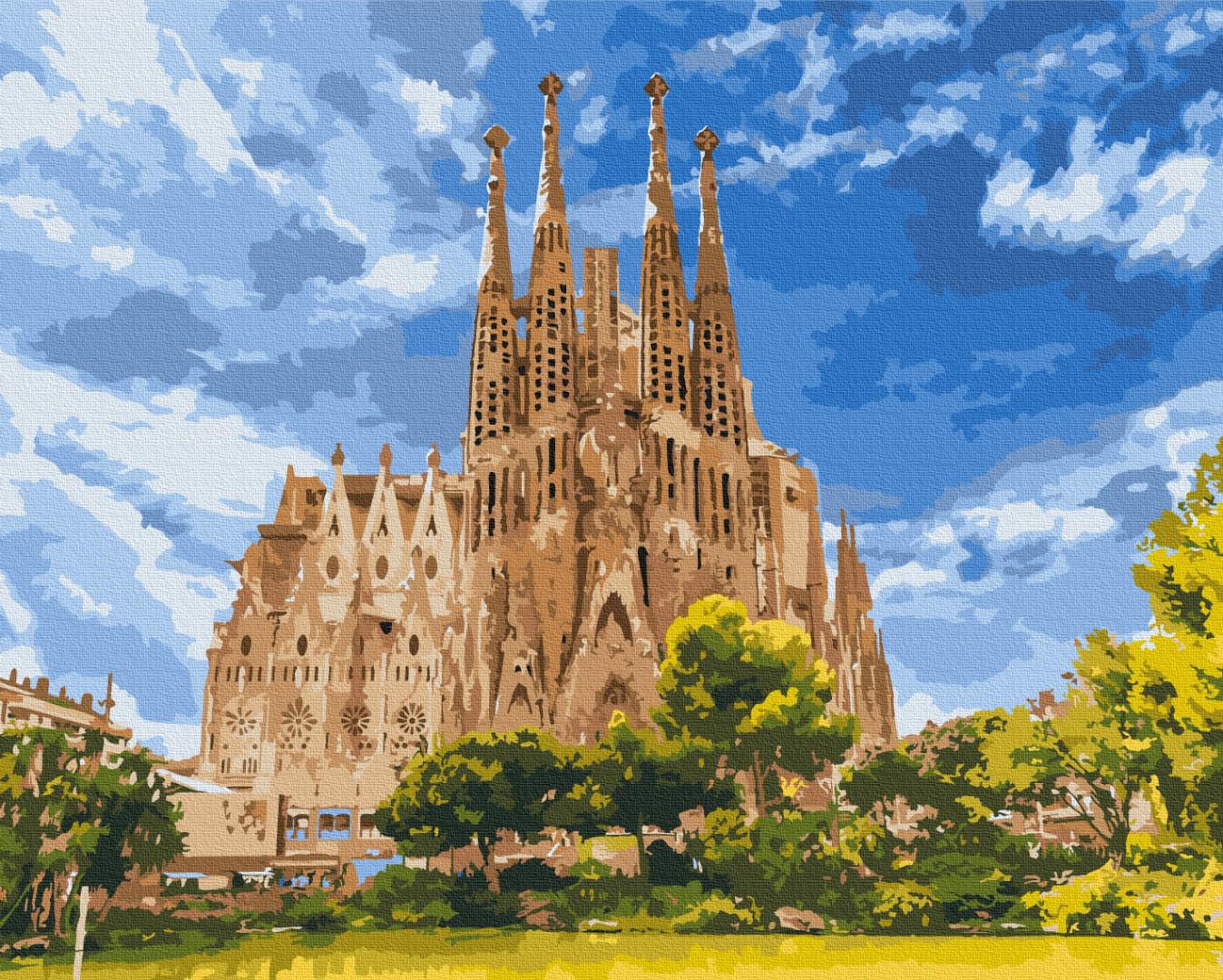 Картина по номерам Brushme Собор Святого Семейства 40x50 см (PBS51646)