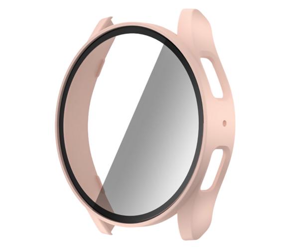 Чехол с защитным стеклом Protective Cover with Glass для Samsung Galaxy Watch 7 44 мм Розовый