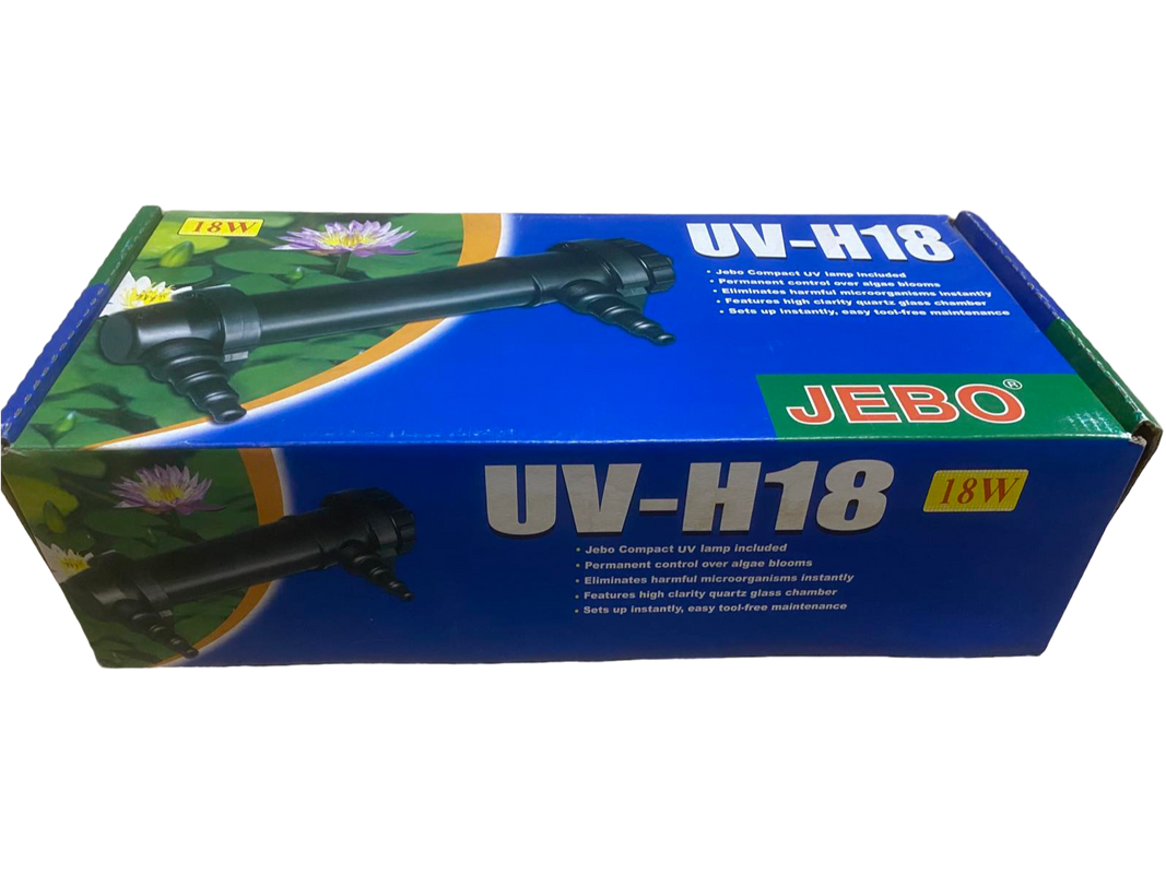 Стерилизатор для аквариума Jebo ультрафиолетовый 18 Вт (UV-H18W) Стерилизатор для аквариума Jebo ультрафиолетовый 18 Вт (UV-H18W)