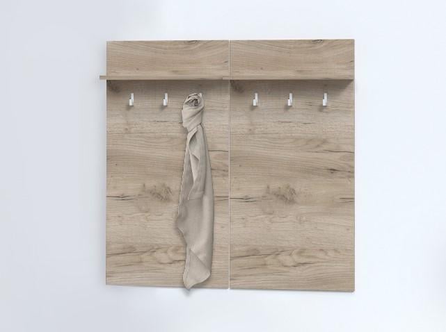 Вешалка в прихожую Мастер Форм Брайт 900х124х900 мм Дуб крафт серый (20924)