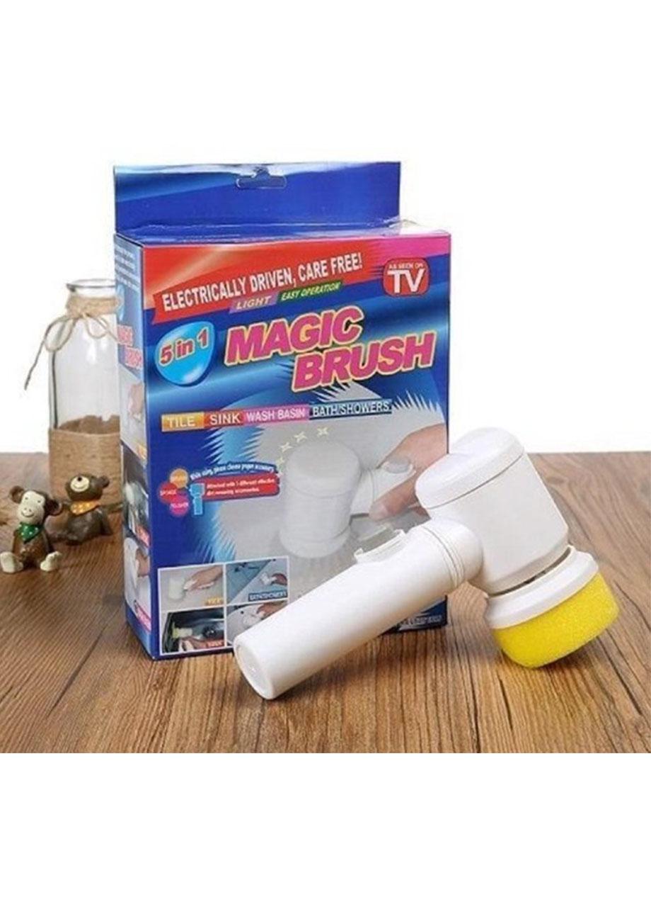 Щітка електрична для прибирання Stenson три насадки універсальна бездротова акумуляторна Білий (65542МХ) - фото 4