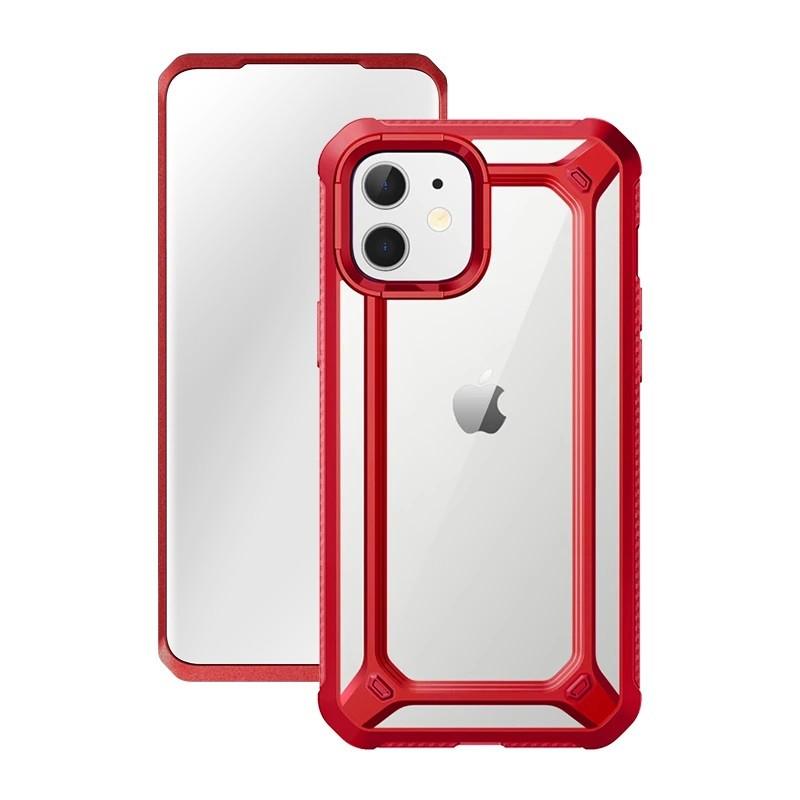 Противоударный чехол с защитой экрана Supcase EXO Pro SP для Iphone 12 Mini (5.4") Red - фото 1