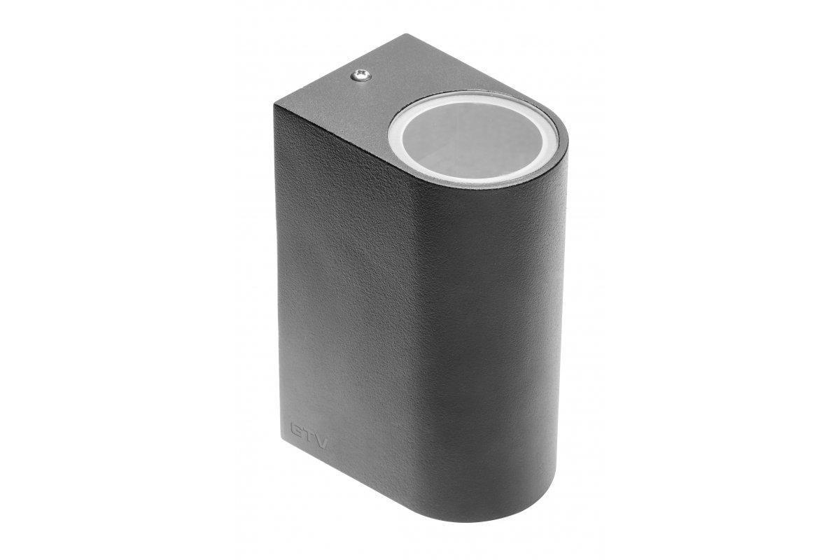 Светильник настенный фасадный GTV TIAGO двойной овал Черный (00000022413)