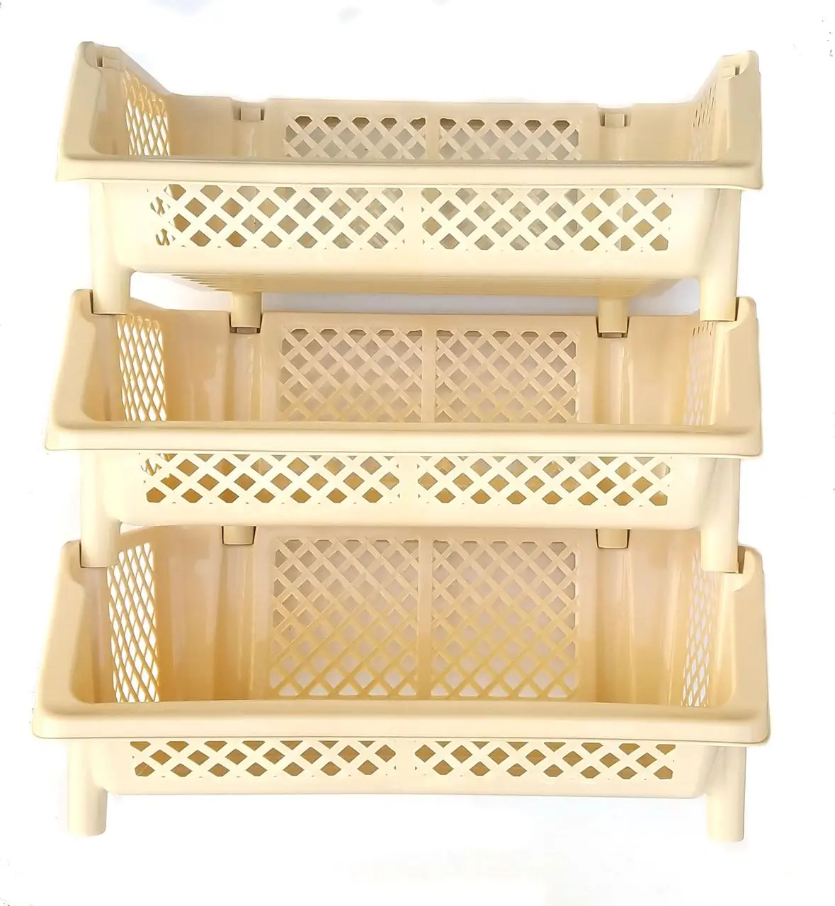 Этажерка универсальная ПолимерАгро на 3 секции Бежевый (2451-Б) - фото 2 Этажерка универсальная ПолимерАгро на 3 секции Бежевый (2451-Б) - фото 2